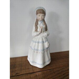 Vintage Mirmasu Figurine Praying Girl First Communion 10.5"